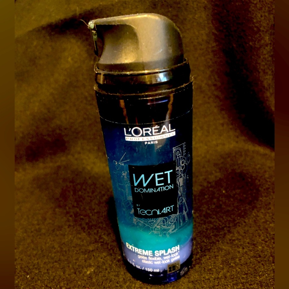 L'Oreal Wet Domination Styling Gel -Extreme Splash.Flexible shine Styling gelee